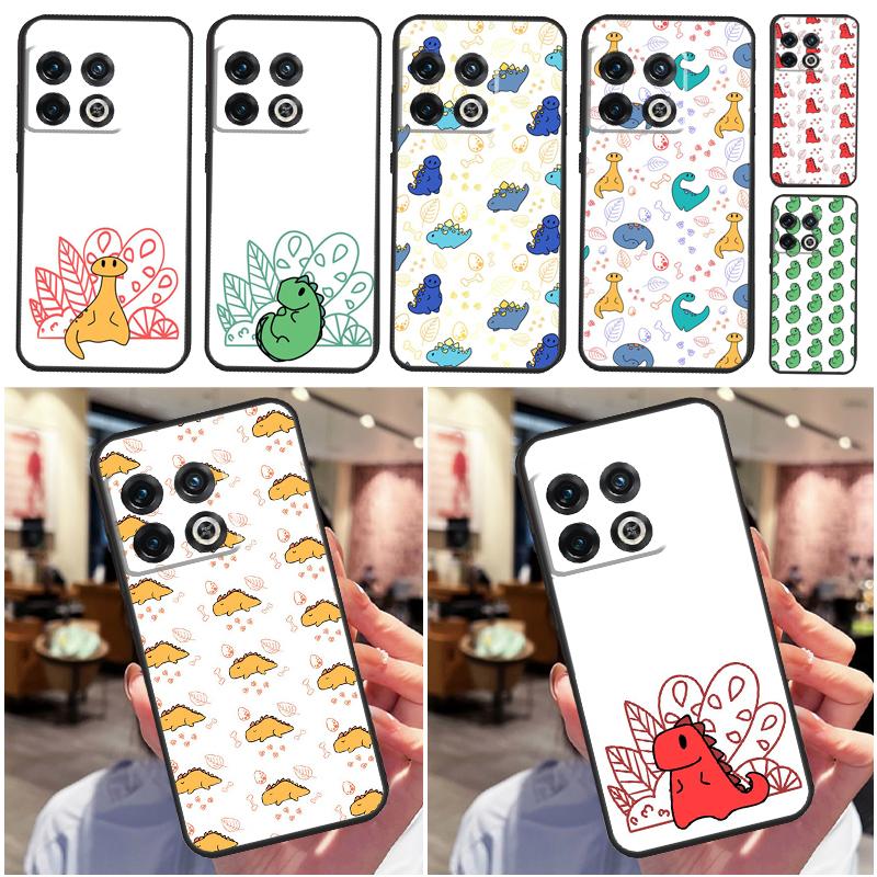 Dinosaur pattern Cover For OnePlus 13 13R 12 12R 11 10 Pro 8T 10T OnePlus Nord 4 CE 2 3 Lite N30 N20 N10 Case