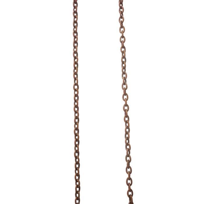 Chaine Sautoir - Cuivre - 2 x 64 cm - Petite Maille - Métal - 1 Unité