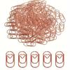 50pcs Cute Heart Shaped Paper Clips Small Colored Paper Clips Office Decoration Paper Clips Colored Paper Clips Rose Golden