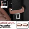 Front Rear Car Seat Belt Buckle Clip Protector Silicone Seat Belt Cover Interior Accessories For BMW 5 Series G60 X1 X2 U10 U11