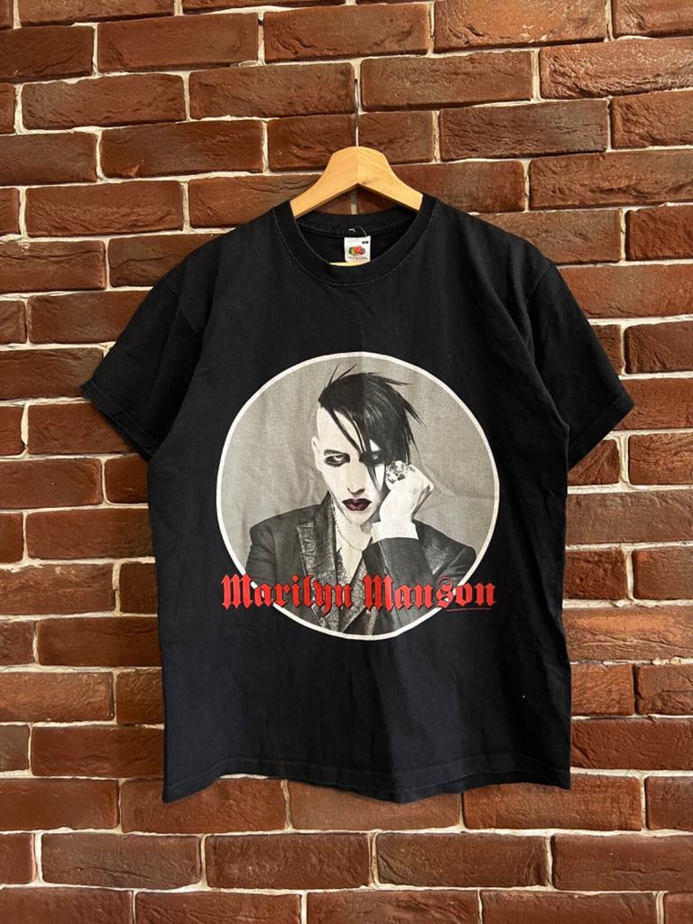Редкая футболка Marilyn Manson в стиле Y2K, винтажная, 00-е, группа, рок, редкая, унисекс