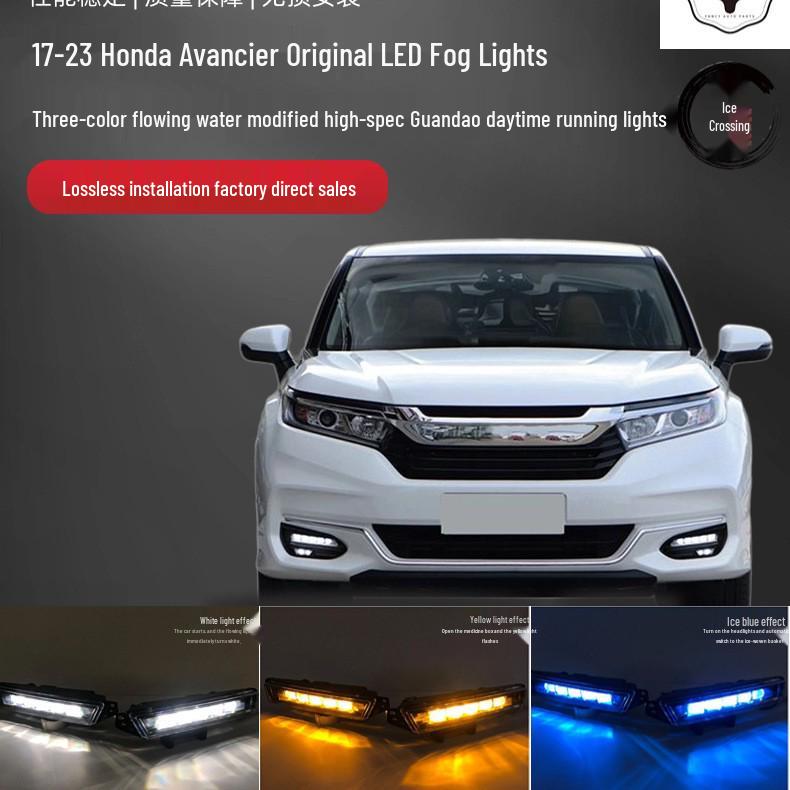 Compatible Fog Light Assembly Kit for 2017+ Honda UR-V Models