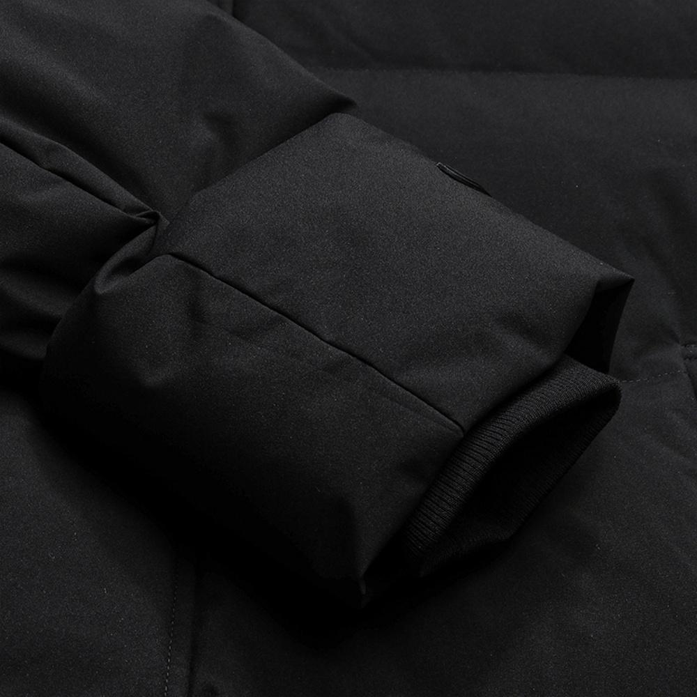 Fila Оригинальная Мода Простая Личность Трендовая Повседневная Универсальная Удобная Длинная Пуховая Куртка с Капюшоном Мужская верхняя одежда F11M549904FBK