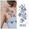 1 Sheets Semi Permanent Realistic Sweatproof Herbal Juice Tattoos for Women's Back Tattoos Long Lasting