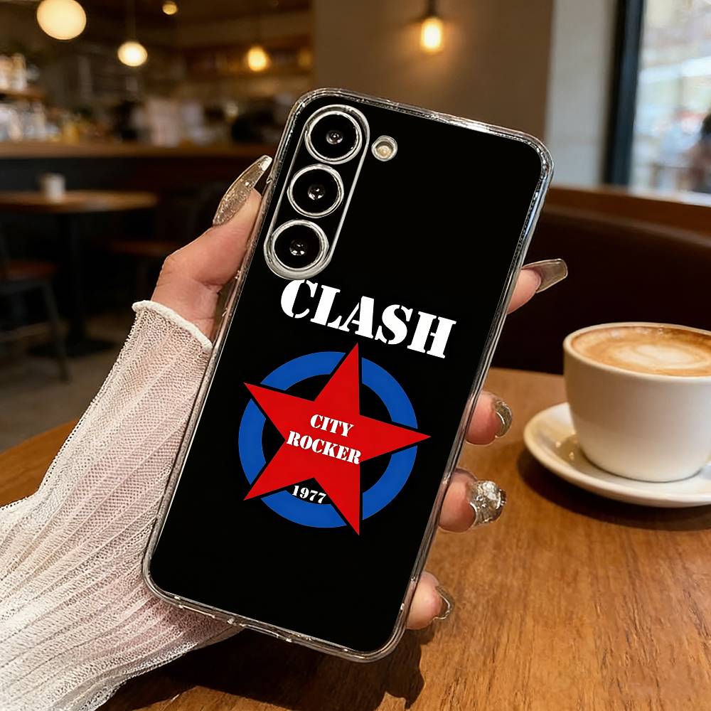 The C-Clash London Calling Phone Case For Samsung S25,S24,S21,S22,S23,S30,Ultra,S20,Plus,Fe,Lite Transparent Cover