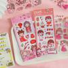 Waterproof PET Stickers for Costumes, Astronauts, Cute Characters, Animals, and Japanese and Korean INS Style Notebook Decorations.