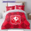 FC Twente Enschede Pattern Bedding Home Decoration Birthday Gift ( 1 duvet cover + 2 pillowcase, without core),fan merchandise.