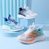 Spring and Summer New Children's Comfortable and Breathable Button Running Shoes Fashionable and Casual Classmates Non-slip and Wear-resistant Boys