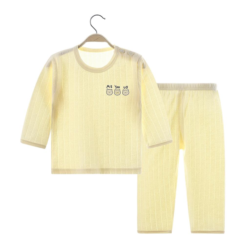 Милый детский домашний костюм, летние пижамы из чистого хлопка для мальчиков и девочек с героями мультфильмов