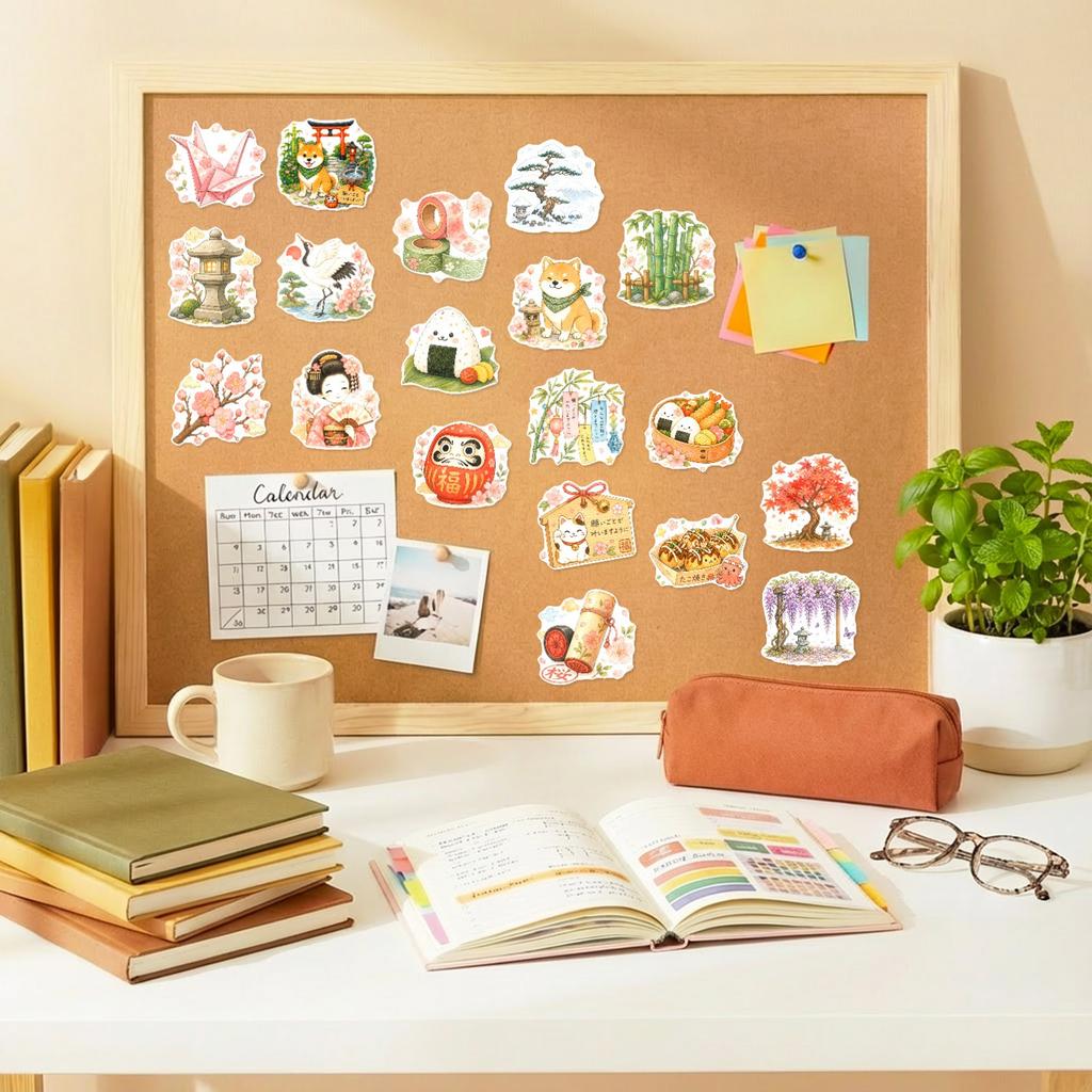 50 шт./Набор Акварельные Вафу Японская Культура и Искусство Наклейки DIY Модные Наброски Наклейки