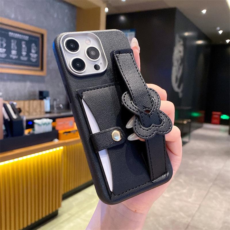 Подходит для iPhone 15 Pro Max, карман-сумка, ремешок на запястье, чехол для мобильного телефона, модная сменная сумка Apple 17, чехол с кожаным рисунком.