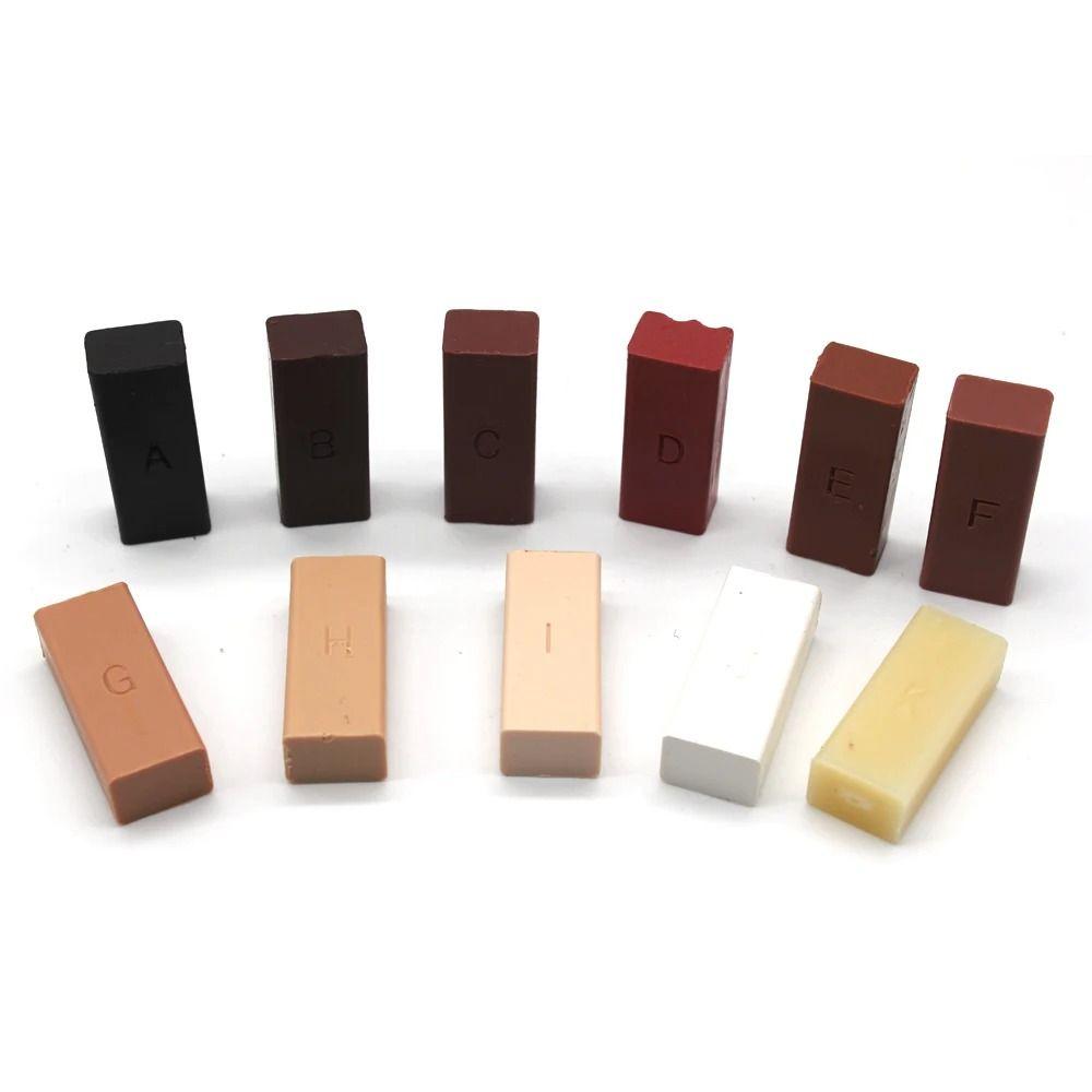 11 шт. Набор восков для ремонта плитки и пола, воск для ремонта мебели, для плиточных полов, столешниц, мебели