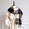 Luxury Brand Classic England Style Women Scarf Fashion Stripe Plaid Scarves Tassel Shawls Pashmina Lady Wrap Poncho Stoles