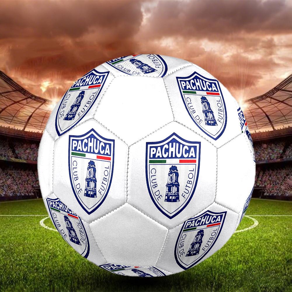 Футбольный мяч Pachuca FC, разноцветный, подходит для всех возрастов, сшит машинной строчкой, материал ПВХ, соревновательного уровня, прочный и с высоким отскоком