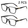 2PCS Fashion Reading Glasses for Men Women Anti Blue Light Reading Eyelasses Lightweight Frames Glasses