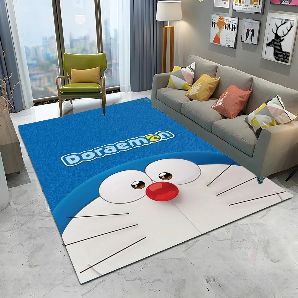 3D Printing D-Doraemon Anime Cartoon Carpet Rug for Home Living Room Bedroom Sofa Doormat Decor,kid Area Rug Non-slip Floor Mat