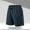 Men's Quick-Dry Loose Fit Sports Beach Shorts, Ice Silk, Five-Point Length.