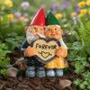 Romantic Decor for Terrace And Flower Bed Garden Gnome Couple Figurine Outdoor Decoration, Resin Sculpture Patio Yard Artistic Statues Home