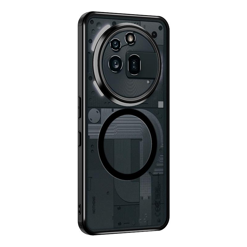 Полупрозрачный ударопрочный чехол для Nothing Phone 3A Pro 6,67 дюйма, ТПУ, матовая рамка, магнитная беспроводная зарядка, пластиковая задняя крышка