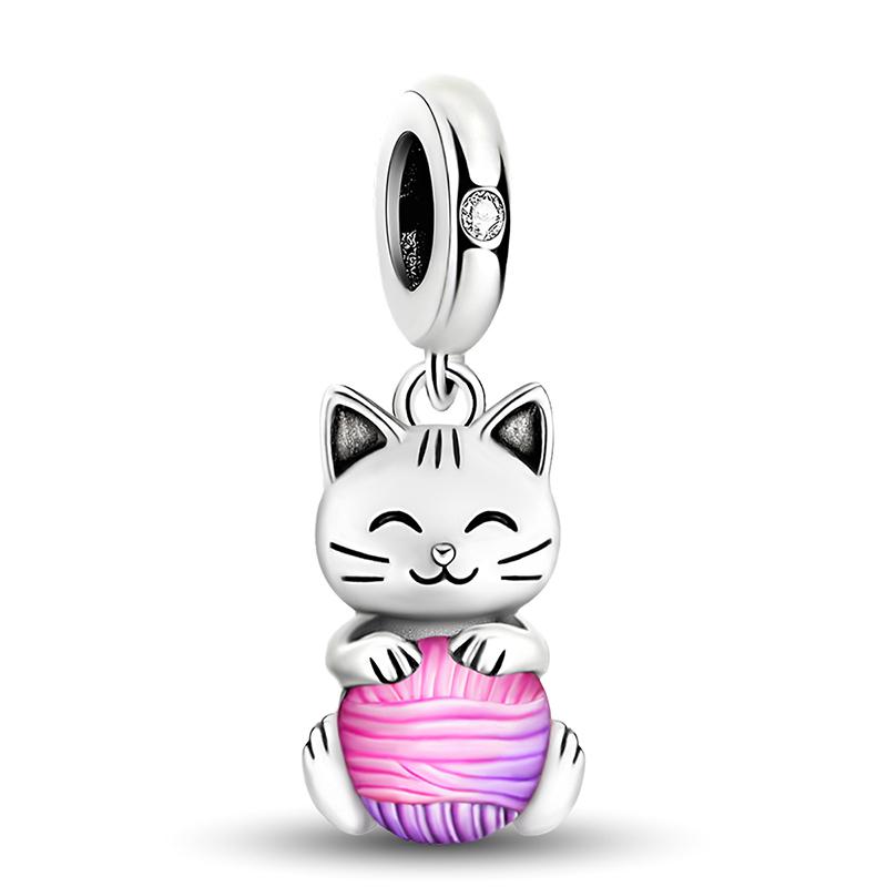 Медь Милый Слон Кошки Шармы Бусины Подходят для Изготовления Браслетов и Ожерелий своими руками Подарок Высококачественной Бижутерии для Женщин