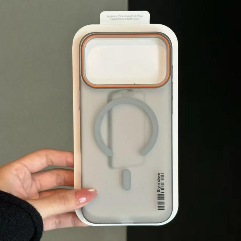 Ультратонкий матовый чехол для телефона iPhone 17 16 14 15 13 12 Pro Max с штрих-кодом, беспроводной зарядкой MagSafe, полупрозрачная крышка из поликарбоната