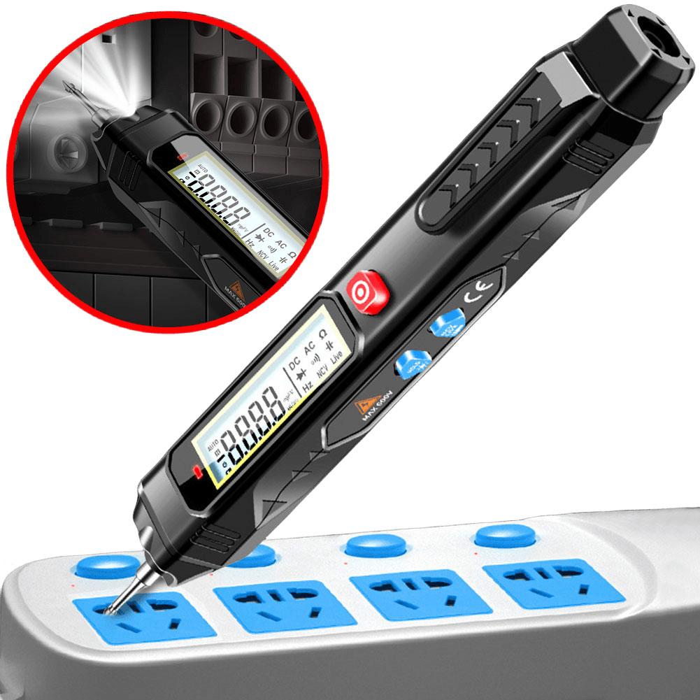 AC DC Voltage Detector High Precision Smart Digital Multimeter with Flashlight Multimetro Voltmeter Tester for Circuit Detection