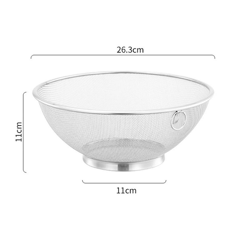 Сито для муки из нержавеющей стали, дуршлаг, сливная корзина, фильтр, сито для сока
