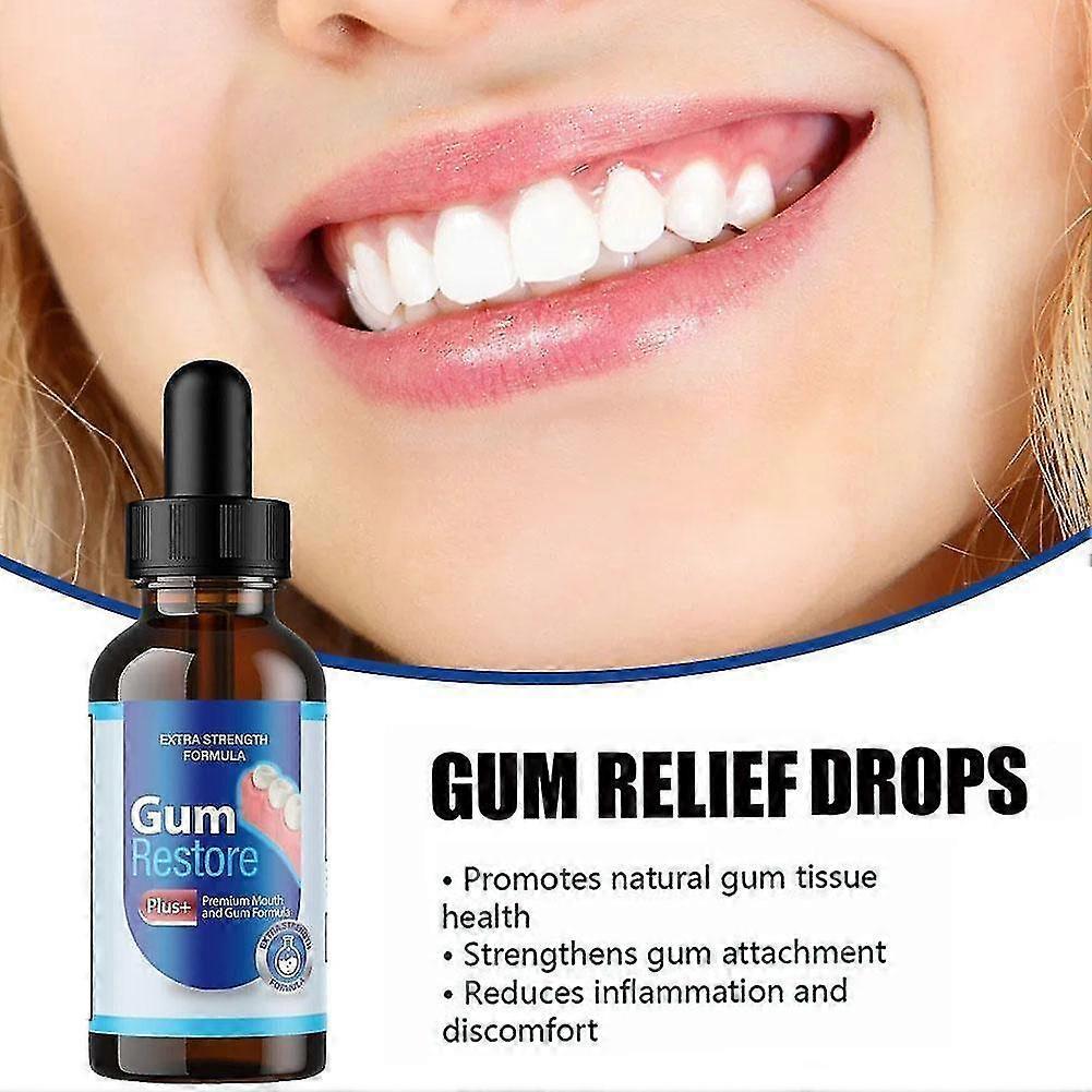 1-3X Gum Restore Plus - Oral Drops For Teeth, Bad Breath, Gums Repair 30ML