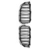 Racing Style Front Kidney Grill Dual Slat Grille For BMW 3 Series E92 E93 Coupe 2006- 2010 Gloss Black+ Chrome 51137157277-A91R