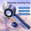 Portable Handheld Fan Cooler Small Desk Fan Handy Fan Mini Air Conditioner Household