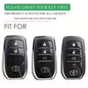 Кожаный чехол-футляр для автомобильного ключа для 2023 2024 Toyota Tacoma Fortuner Corolla Venza Grand Highlander RAV4 XSE Prime Land Cruiser Hilux