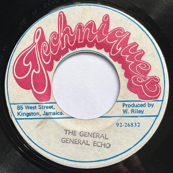 7-дюймовая пластинка GENERAL ECHO General NONE Techniques 1979 Ямайка Регги Ска Даб Б/у