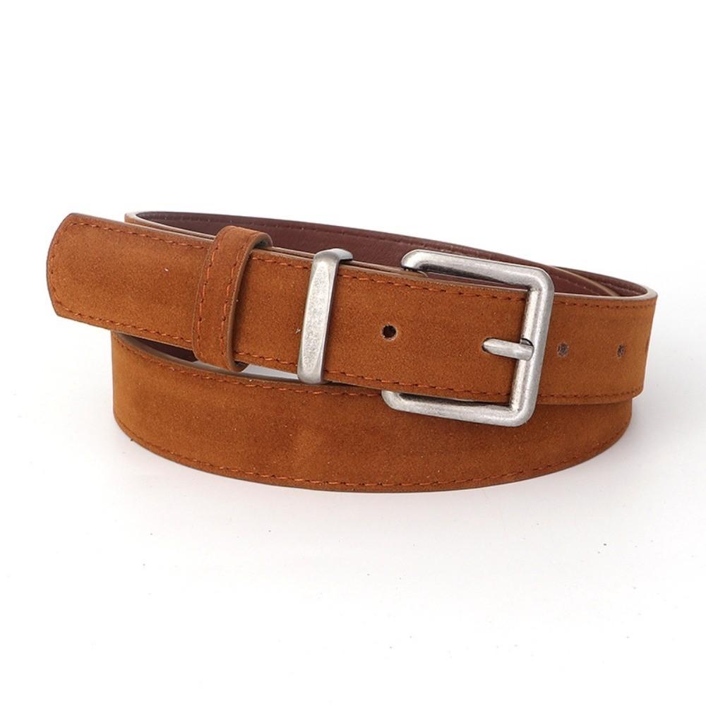 Alloy Buckle Suede Belt Vintage Style Decorative Belt Vintage Waist Belt Jeans Pants Skirts
