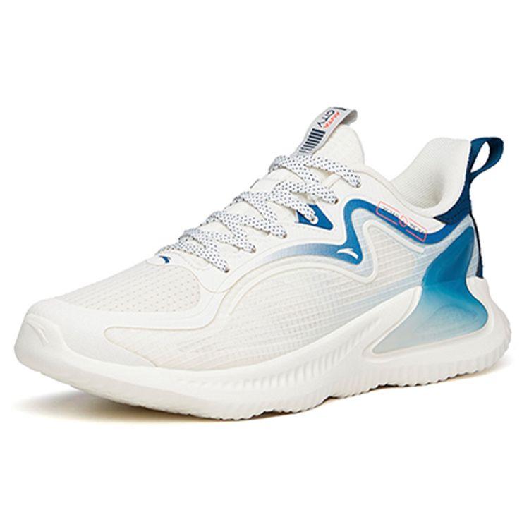 Anta Дышащие легкие сетчатые кроссовки мужские кроссовки белые синие 112135565-4