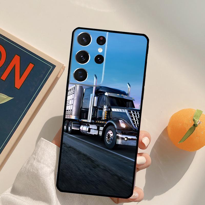 Heavy Truck Car Phone Case For Samsung Galaxy S22 S23 S21 Ultra S20 FE S8 S9 S10 Plus Note 10 20 Ultra Cover
