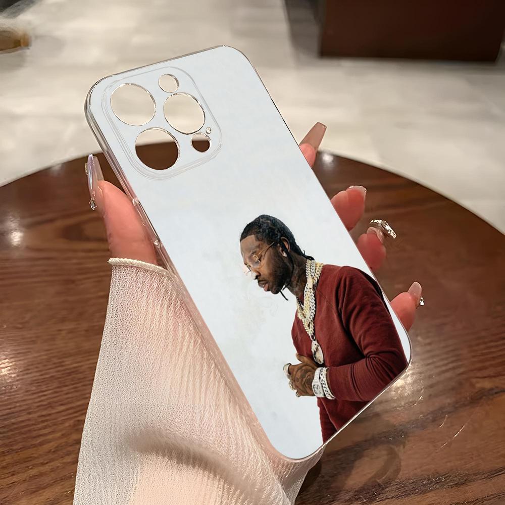 POP SMOKE Famous Rapper Phone Case for iphone 14Pro 15 11 12 16 Pro Max Mini 8 Plus X XR XS SE2020 Transparent Cover