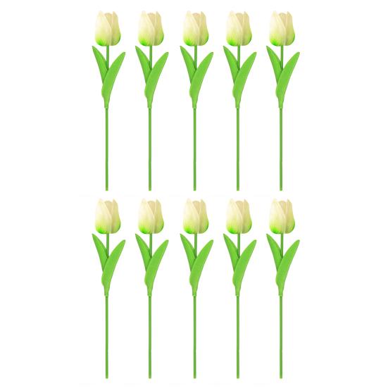 10 шт., искусственная ветка тюльпана со стеблем, реалистичная многоразовая домашняя свадебная вечеринка, искусственный цветок, цветочное весеннее украшение, реквизит для фотосессии