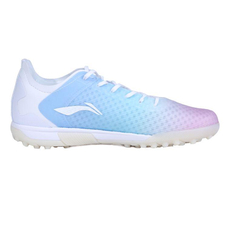 Детские футбольные бутсы Li Ning с низким верхом, детская обувь, белые, фиолетовые, ASTR020-1