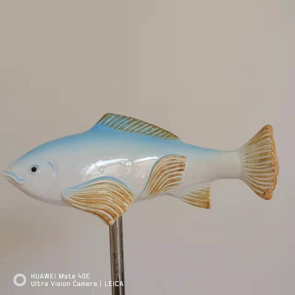 1 шт. Керамические садовые поделки из смолы Koi, декоративные украшения для газона, разноцветные поделки из смолы для украшения двора