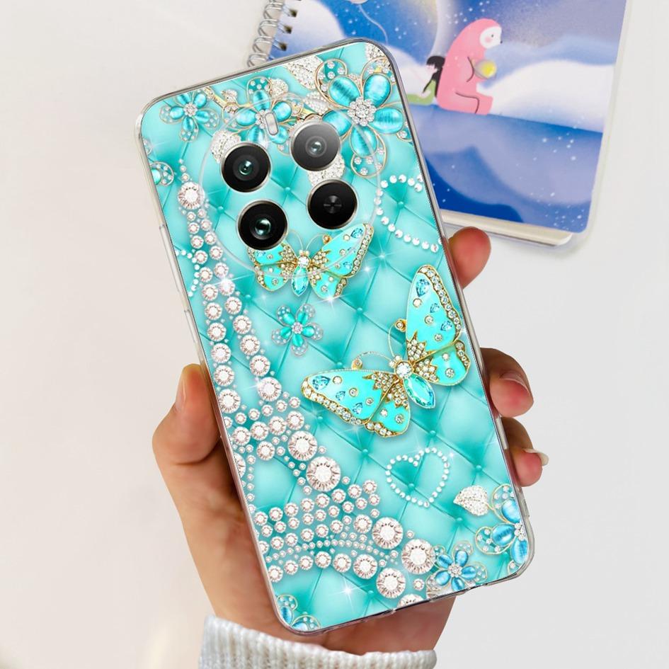 Чехол для Realme 12 Pro Plus Популярный Цветок Астронавт Мягкий Прозрачный Силиконовый Чехол для Телефона на Realme 12 Pro 5G 2024 Funda RMX3842 Чехол