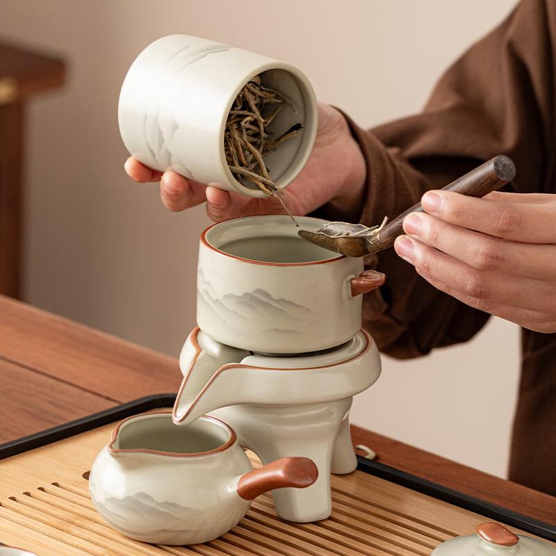 Ru Kiln Automatic Ceramic Tea Set