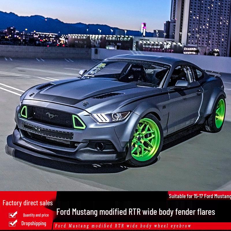 Ford Mustang RTR Style Wide Body Wheel Arches Fender Kit (2015-2017)