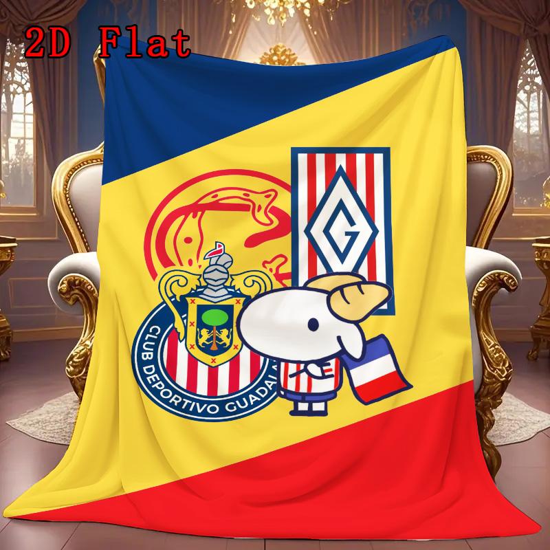 Chivas Mascot Style 2D Flat Pattern Flannel Blanket High quality All Seasons Warmth and Comfort Perfect for Christmas Gifts.PMT0914100