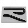 YKPSC1 New R Emblem Car Metal Body Tail Trunk Sticker Accessories For VW GTI Rline Polo Golf MK8 Touareg Passat Magotan CC