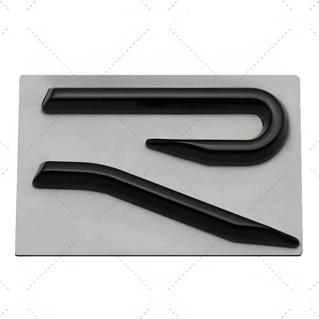 YKPSC1 New R Emblem Car Metal Body Tail Trunk Sticker Accessories For VW GTI Rline Polo Golf MK8 Touareg Passat Magotan CC