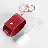 30Ml Hand Sanitizer Bottle Mini Hands Hydroalcoholic Gel Bottle Pu Leather Keychain Mini Soap Dispenser Reusable Storage Bottle