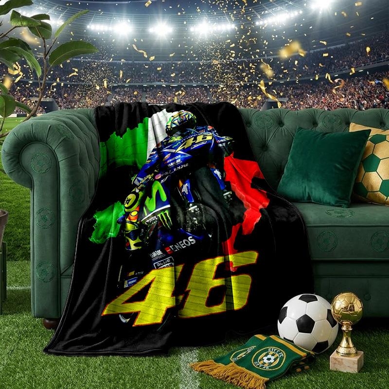Valentino Rider Throws Blanket Flannel Blankets Plush for Couch Bed Gifts for Men Women Travel picnic blanket Christmas fan gifts