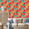 Peach and Red Ink Wallpaper for Living Room and Bedroom 50x1000