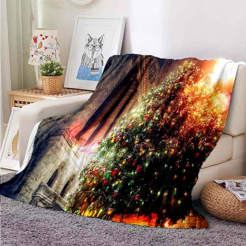 Одеяло с Рождеством, одеяла с Санта-Клаусом, одеяло со снеговиком, одеяло для сна и путешествий, Рождественский декор