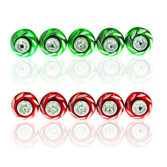 5 шт./компл., 6 мм, универсальная номерная пластина из алюминиевого сплава, рама мотоцикла, болт с винтом